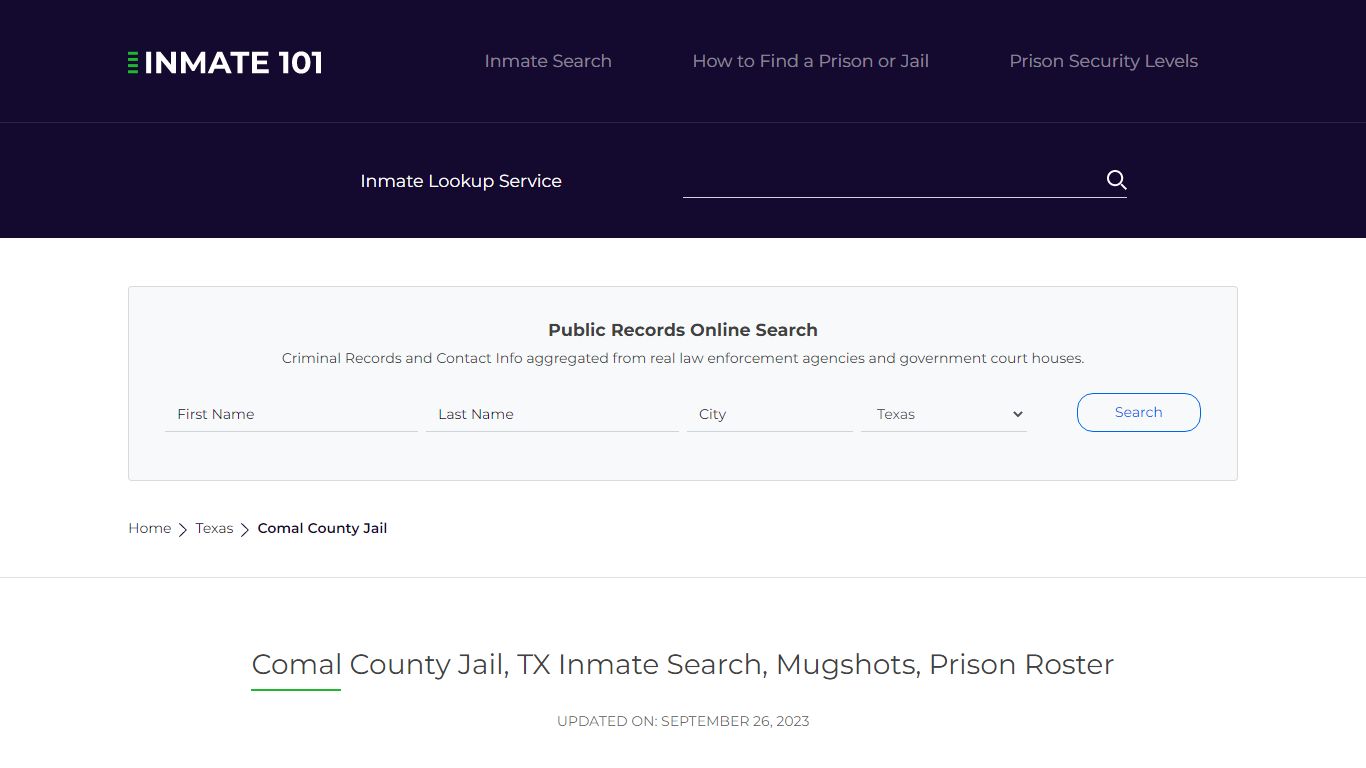 Comal County Jail, TX Inmate Search, Mugshots, Prison Roster